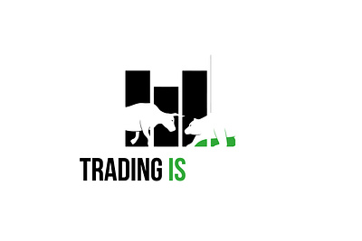 Trading is freedom Financial minimalistic Logo brand recognition