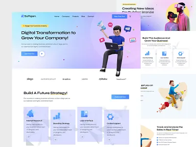 Softgen – Next-Gen WordPress Theme for Software & Tech design elementor landing page responsivedesign saaswebsite softwarecompany web design website wordpresstheme wptheme