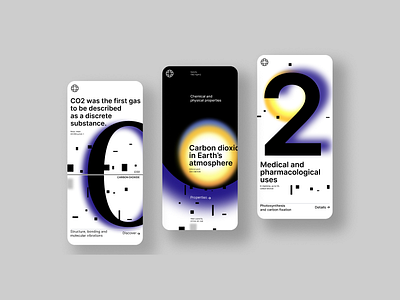 Blurring the Line — CO₂ Awareness UI Concept blur branding design ui