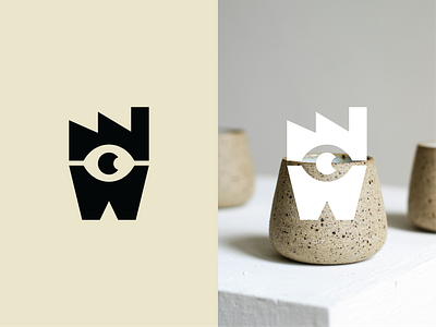 EYE + W + FACTORY 2025 branding design eye factory graphic design illustration logo logo trend minimal logo simple logo typography vector w