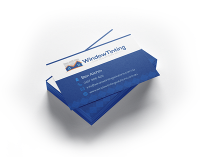 Window Tinting Solutions - Business Card Design branding business card design graphic design