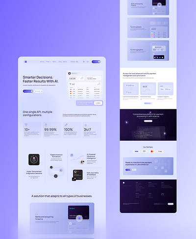 AI landing page UI design 3d animation branding figma framer graphic design landing page logo motion graphics ui ux web design