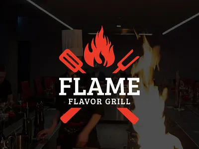 Flame Logo | Grill Logo | BBQ Logo bbq logo bbq truck logo bold food logo cookout logo custom grill logo fire logo flame logo food truck logo grill logo grilling business logo hot sauce logo logo family jr meat brand logo restaurant logo rustic food logo smokehouse logo smoky logo design spicy logo design steakhouse logo