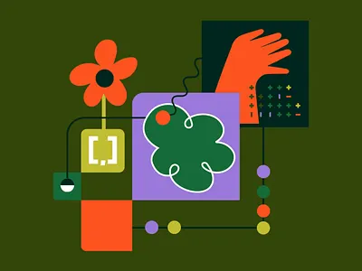 Digital Technology Spot Illustrations + Motion ai cloud coding computer data digital growth hands ill illustration machinelearning motion graphics pattern spotillustration technology