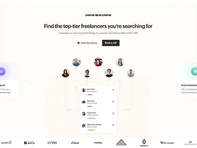 HR hero section branding figma hero hero section landingpage marketing site saas section webflow website
