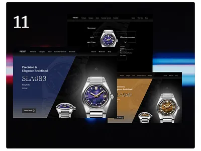 Watch website design concept