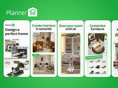 ASO Screens for Planner 5D