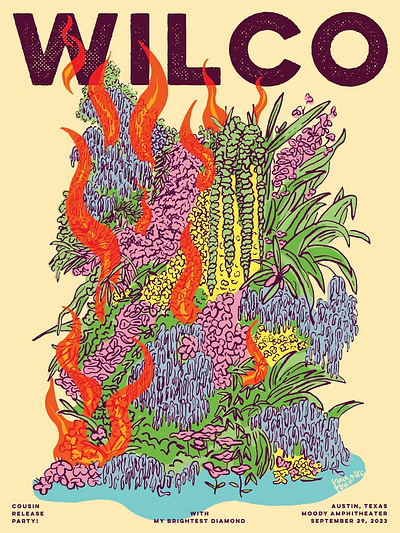 Wilco Show Posters graphic design illustration layout lettering posters