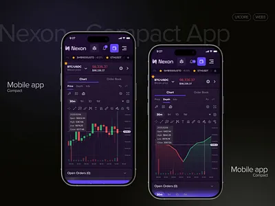 Nexon – Web3 Trading Platform UI Design crypto crypto exchange dark mode dashboard defi dex fintech mobile design modular design responsive ui token listing trading platform trading ux ui ui design ux ux design wallet integration web3