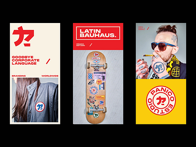 Latin Bauhaus Branding Concept alternative design branding concept contemporary branding creative branding cultural fusion design rebellion edgy layout expressive logo graphic attitude identity system latin branding loud visuals modern identity punchy typography sticker sticker culture urban fashion urban visuals visual impact youth movement