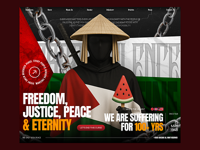 Palestinez – Brutalism Hero Section 🇵🇸 brutal brutalism free palestine gaza hero hero section landing page palestine uiux uiux design uiuxdesign web design website