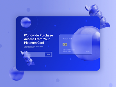 Concept Platinum Card bank card design money ui web web design