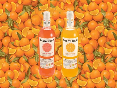 Shady Fruit Labels bottle design branding graphic design liquor bottle