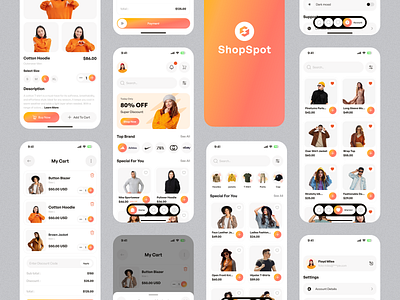 Ecommerce - Mobile App app design clothing website ecommerce ecommerce design ecommerce ui fashion interface mobile mobile app website mobile applications design modern app ui online shop shopping ux design