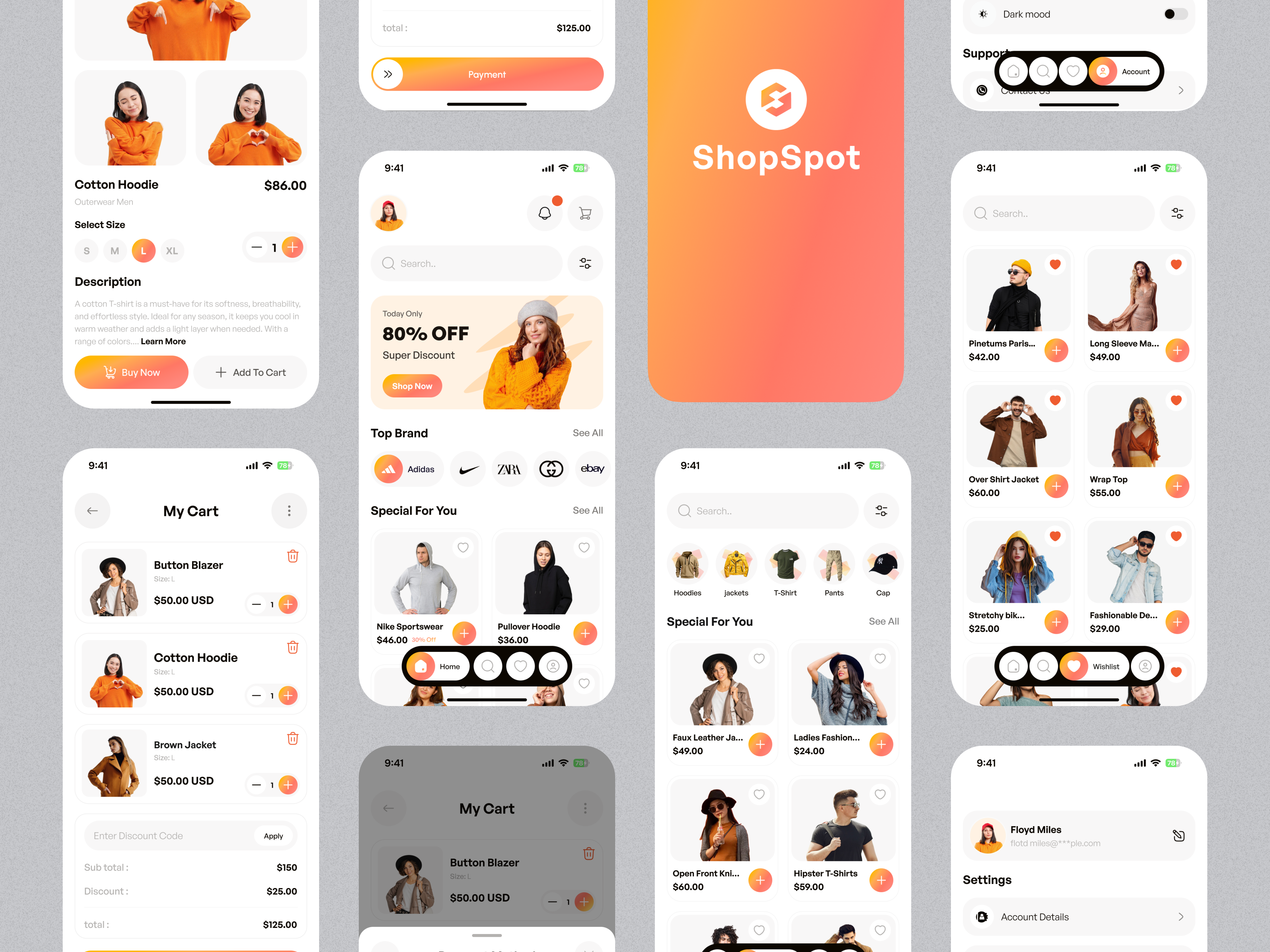 Example of E Commerce Mobile App Design