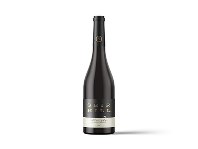 Seir Hill Wine bottle design branding graphic design label design non alcoholic wine label