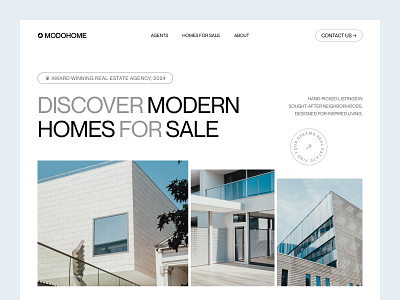 Real Estate Website | Real Estate UIUX adobe xd broker buy clean ui figma home rent landing page minimal modern real estate real estate agency real estate design real estate ui real estate website sell ui design uiux web design website design