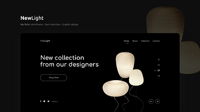 New Light dark interior lamp landing light slider ui ux