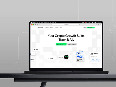 Cookie3: Website Design chart cookie3 crypto data defi diagram marketing saas testimonials ui web web3 website design