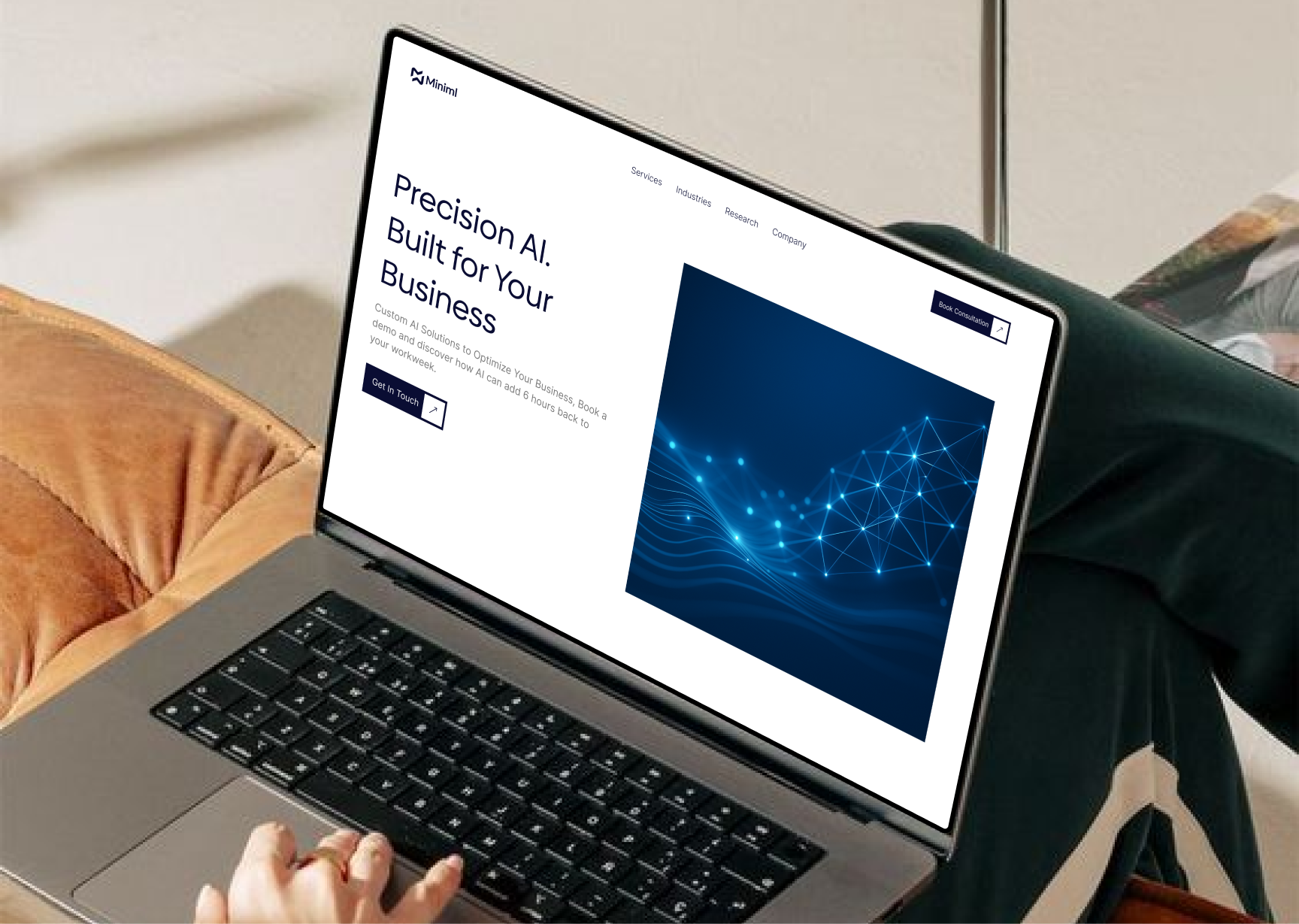 Miniml Ai Website UiUx Design ai website ai website design design ui ui design uiux ux design website website design website designer