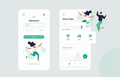 Isurance App insurance mobile app ui ux