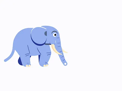 Walking baby elephant aftereffects animation anime branding design drawing duik elephant graphic design illustration kid friendly logo mood motion design motion graphics rigging walk cycle