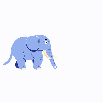 Walking baby elephant aftereffects animation anime branding design drawing duik elephant graphic design illustration kid friendly logo mood motion design motion graphics rigging walk cycle