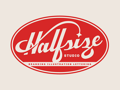 Halfsize Lettermark cursive design graphic halfsize lettering lettermark logo script type vintage wordmark