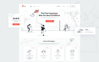 Frani Insurance design system frani health indurance insurance landing mobile app product design travel insurance ui ux