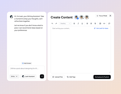 AI Chat Assistant ai design artificial intelligence chat chat assistant create content marketing content product design ui design