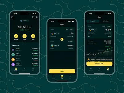 Crypto Wallet Design animation branding crypto design illustration ui ux wallet
