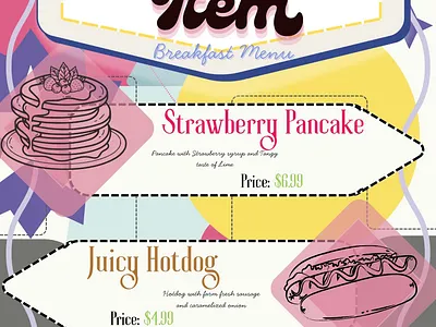 Burger Place Promotion branding business ad canva design flyer graphic design menu poster print promotion retro designs