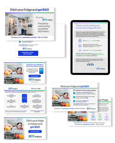 AES Indiana - Campaign branding electric electricity email infographic print web