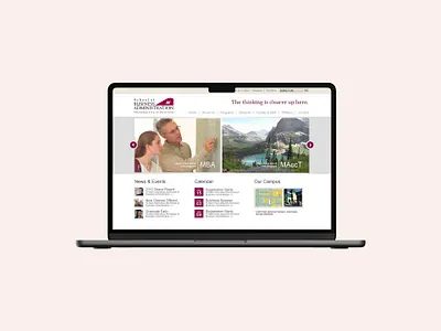 University of Montana School of Business Administration Website branding business design graphic design montana typography ui university ux website