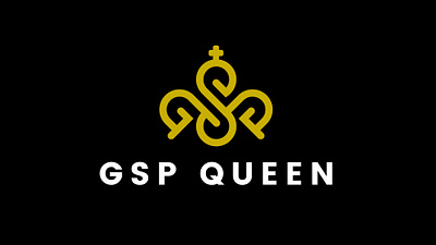 GSP Queen Logo Design branding crown design grammar graphic design gsp illustration logo logo design punctuation queen spelling typography vector