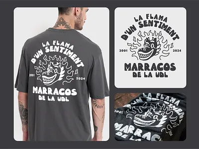 Merchandising Marracos "La Flama d'un Sentiment" branding clothes clothing design digital fashion graphic design graphics hoodie illustration logo retro serigraphy t shirt vector