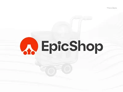 EpicShop eCommerce Logo Design | Online Shop Logo | Shop Logo app logo branding business logo creative logo custom logo ecommerce app ecommerce logo ecommerce shop flat logo icon logo logo design logos mark minimal logo online shop logo shop logo shopping logo symbol tecclips agency