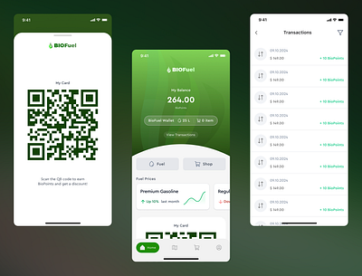 🚙 BIOFuel Mobile App Design app branding car design fuel mobile app product design track ui uidesign ux uxdesign