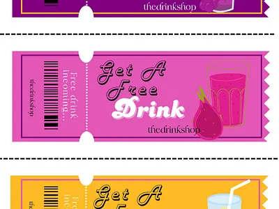 Coupon Design branding cool coupon cute design flyer fun graphic design menu print retro