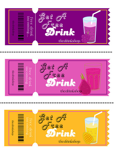 Coupon Design branding cool coupon cute design flyer fun graphic design menu print retro