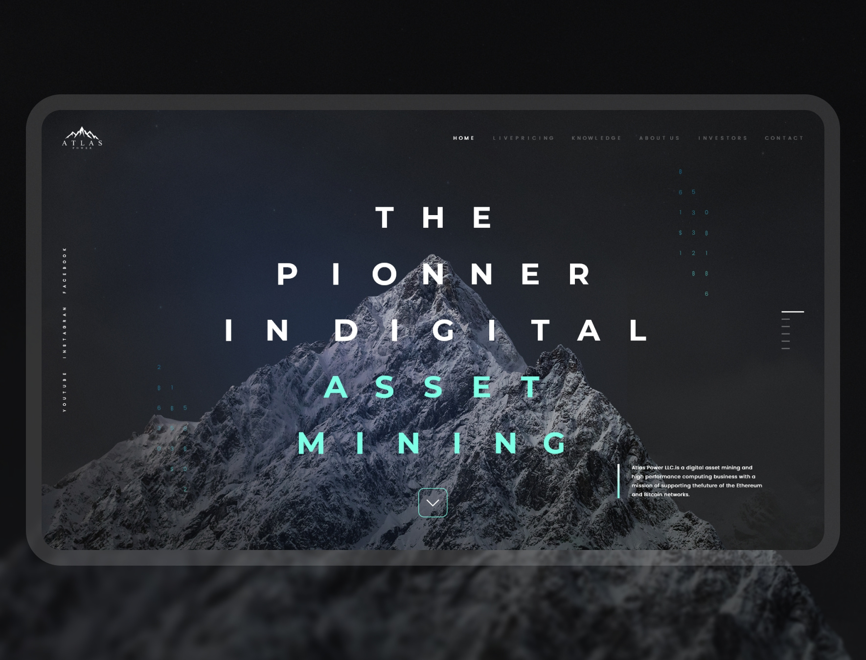 Atlas Power - User Interface Visual Design animation coin design interface product design ui ux