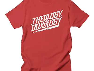 Theology is Doxology T-Shirt Design branding christian design doxology graphic design illustration logo logo design reformed t shirt theology typography vector
