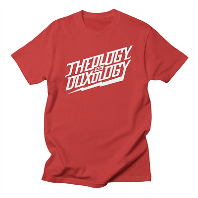Theology is Doxology T-Shirt Design branding christian design doxology graphic design illustration logo logo design reformed t shirt theology typography vector