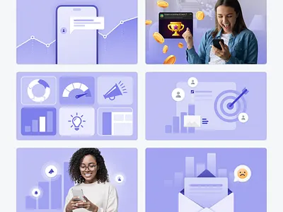 2025 OneSignal Blog Headers blog blog header customer messaging design illustration onesignal