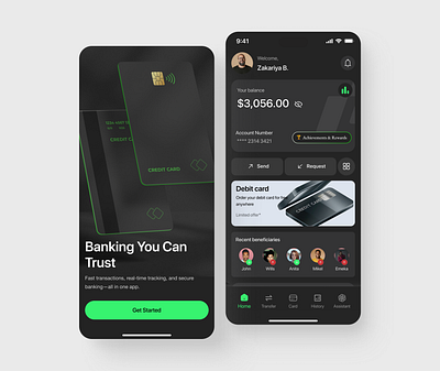 Fintech Mobile App Design app design banking app design digital banking finance app fintech fintech app fintech design interface mobile mobile application mobileapp money management product design ui ui design uiux ux