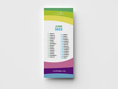 June Colors Bible Bookmark Design adobe illustrator design graphic design mockup print design typography vector