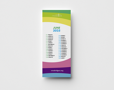 June Colors Bible Bookmark Design adobe illustrator design graphic design mockup print design typography vector