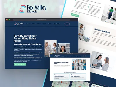 Fox Valley Dialysis - New Website Design & Build ui ux web design web development