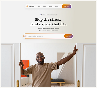 RentAisle Rental Solution branding landing page ui website