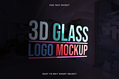 Editable 3d Glass Windows Logo Mockup Text Effect [PHOTOSHOP] 3d glass logo mockup 3d glass mockup 3d glass text effect 3d logo 3d logo mockup 3d text effect photoshop logo mockup photoshop text effect